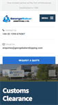Mobile Screenshot of georgebakershipping.com